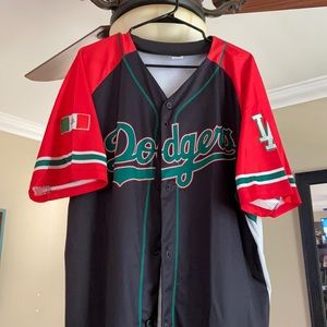 Mexican heritage dodgers jersey size xL